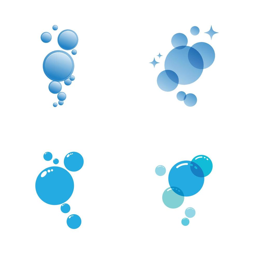 Natural realistic bubble illustration vector design