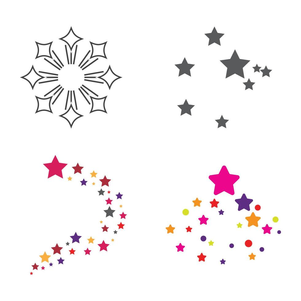 Star icon Template vector illustration design