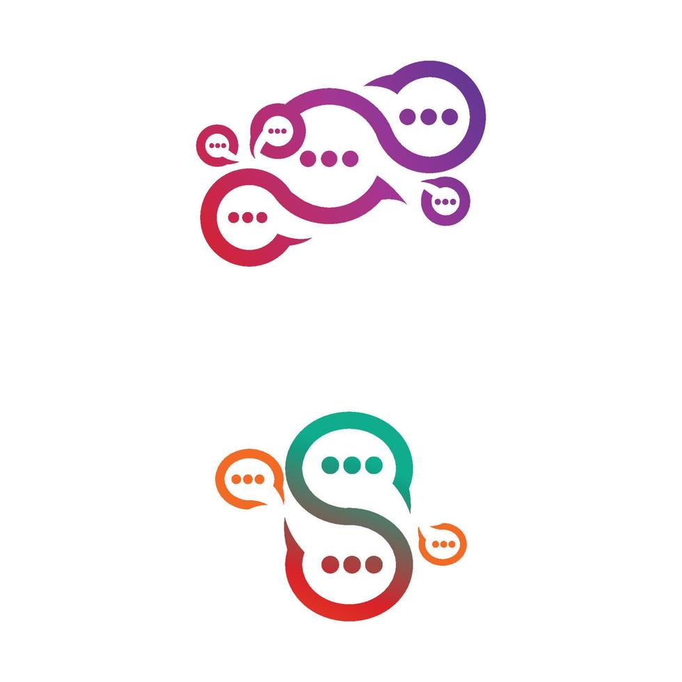 Speech bubble Logo template vector illustration