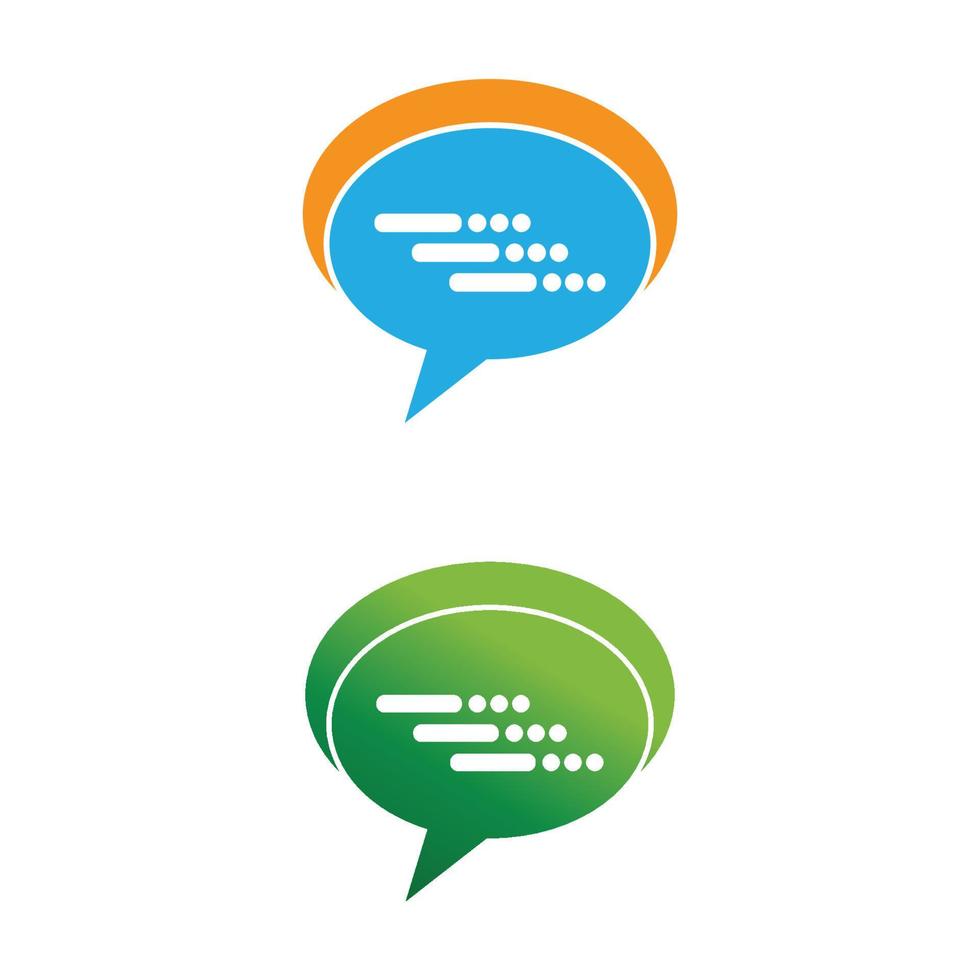 Speech bubble Logo template vector illustration