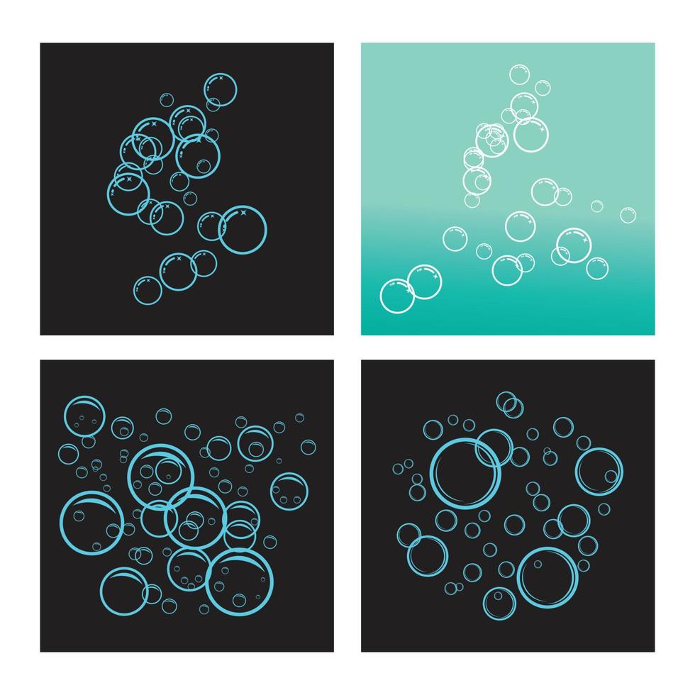 diseño de vector de ilustración de burbuja realista natural