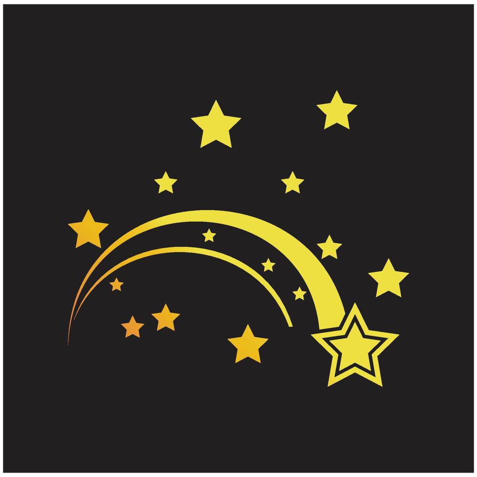 Diseño de ilustración de vector de plantilla de icono de estrella