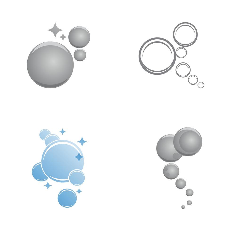 Natural realistic bubble illustration vector design