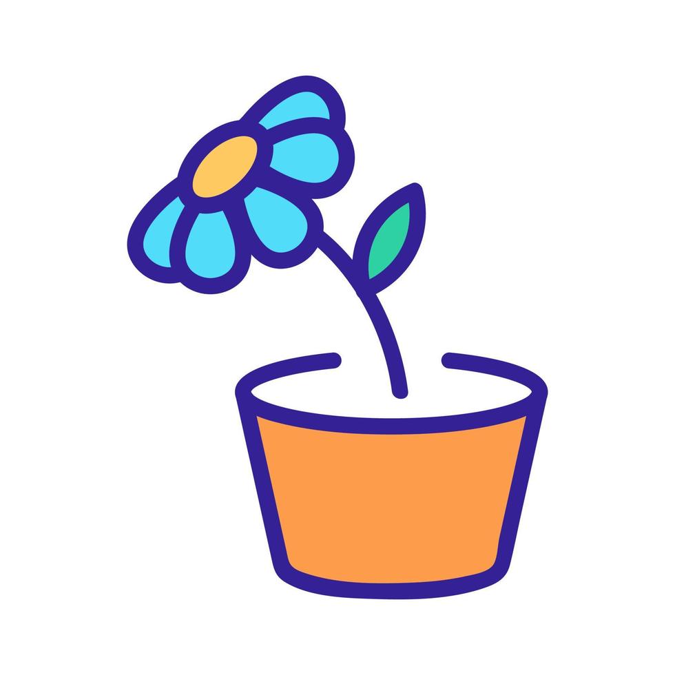 chamomile medicine cross icon vector outline illustration