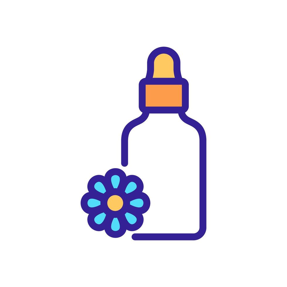 chamomile elixir bottle icon vector outline illustration