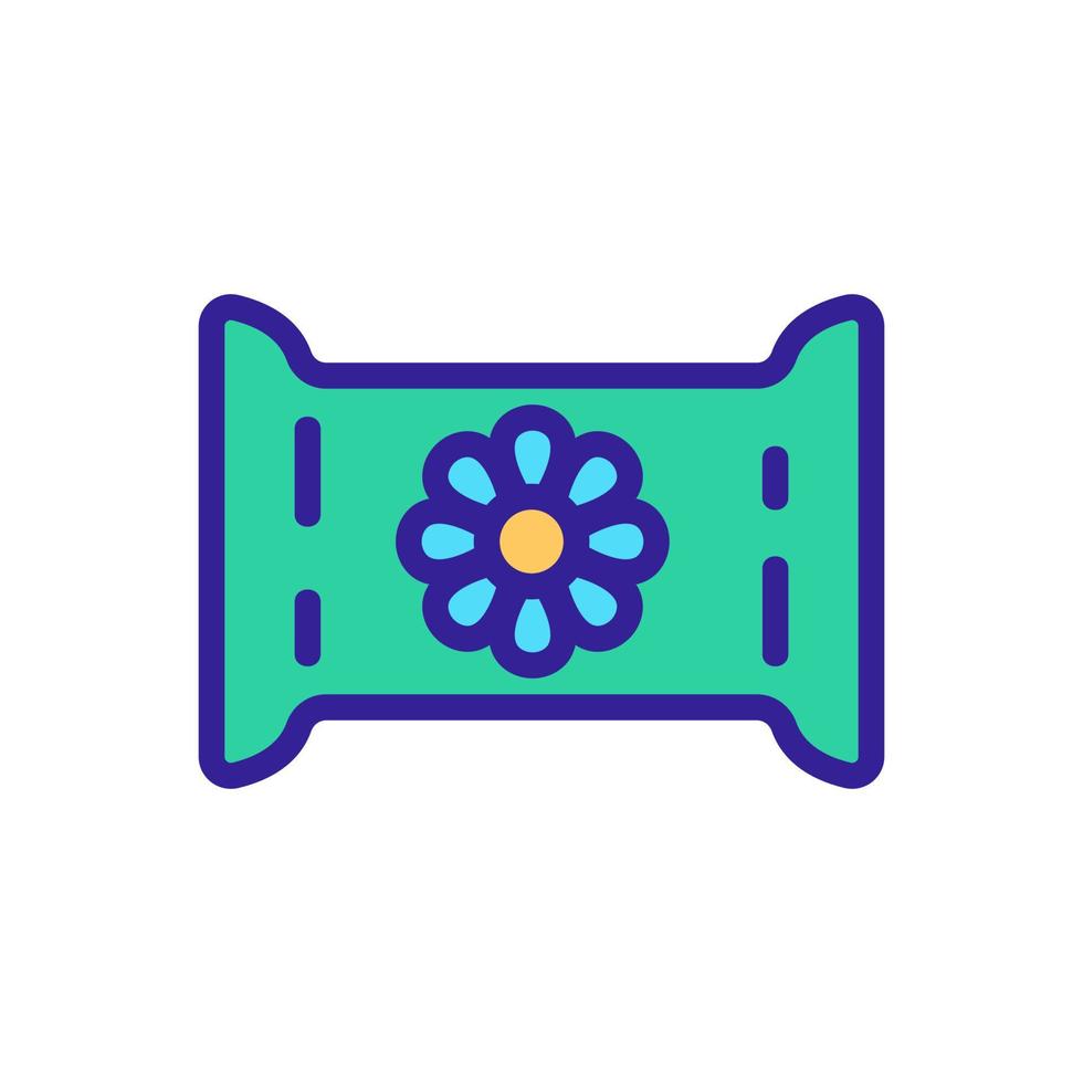 chamomile package icon vector outline illustration