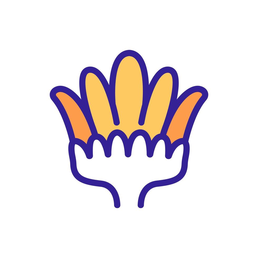 chamomile flower bud icon vector outline illustration