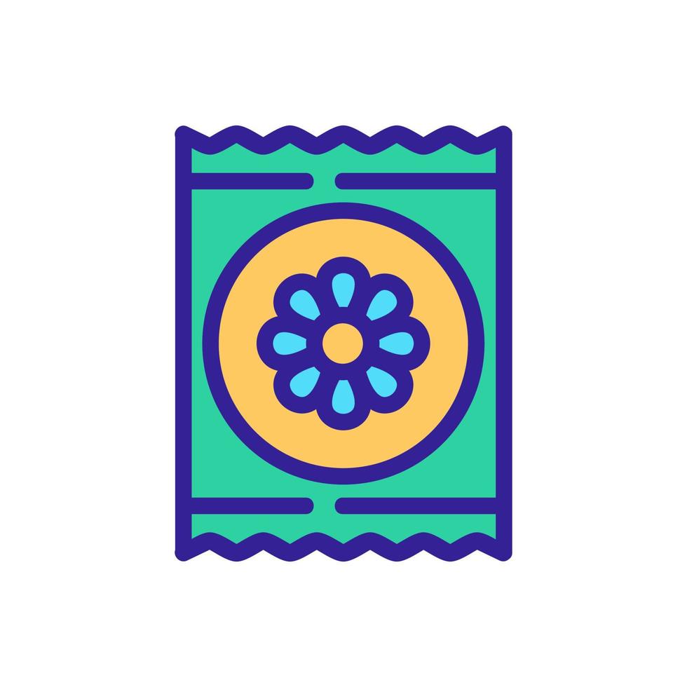 chamomile package bag icon vector outline illustration
