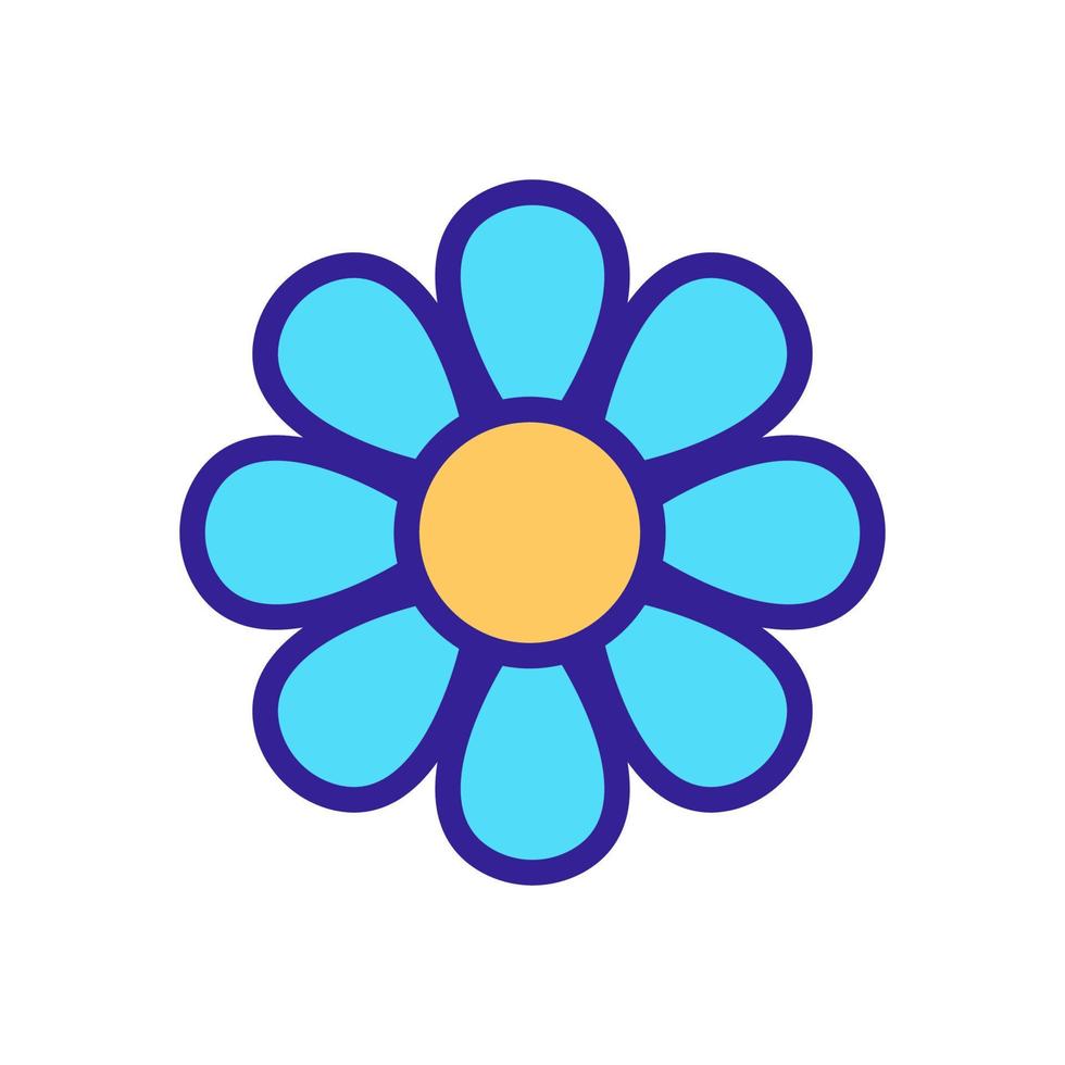 chamomile blooming bud icon vector outline illustration