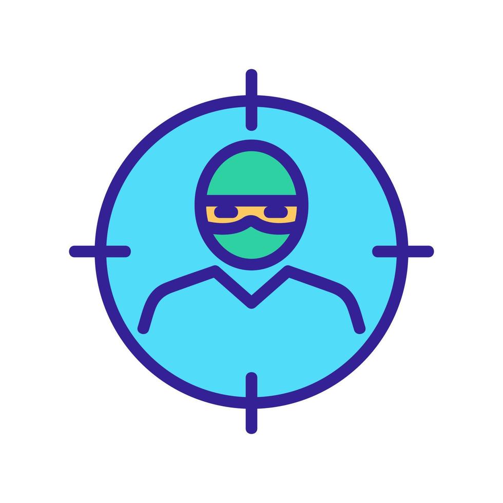 Camera cctv icon vector. Isolated contour symbol illustration vector