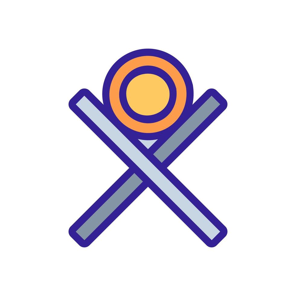 cutting down trees icon vector. Isolated contour symbol illustration vector