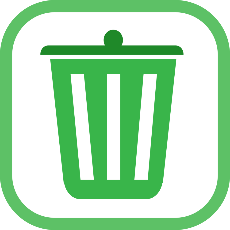 Trash can recycle bin icon png