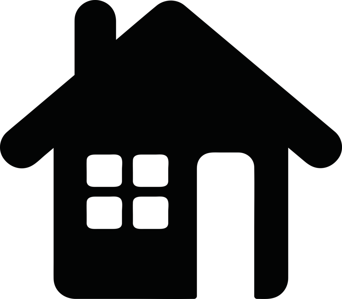 huis en huis pictogram symbool teken png