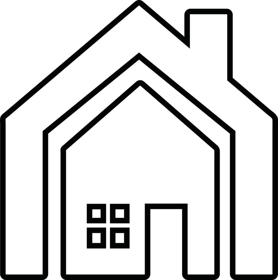 House and Home icon symbol sign png