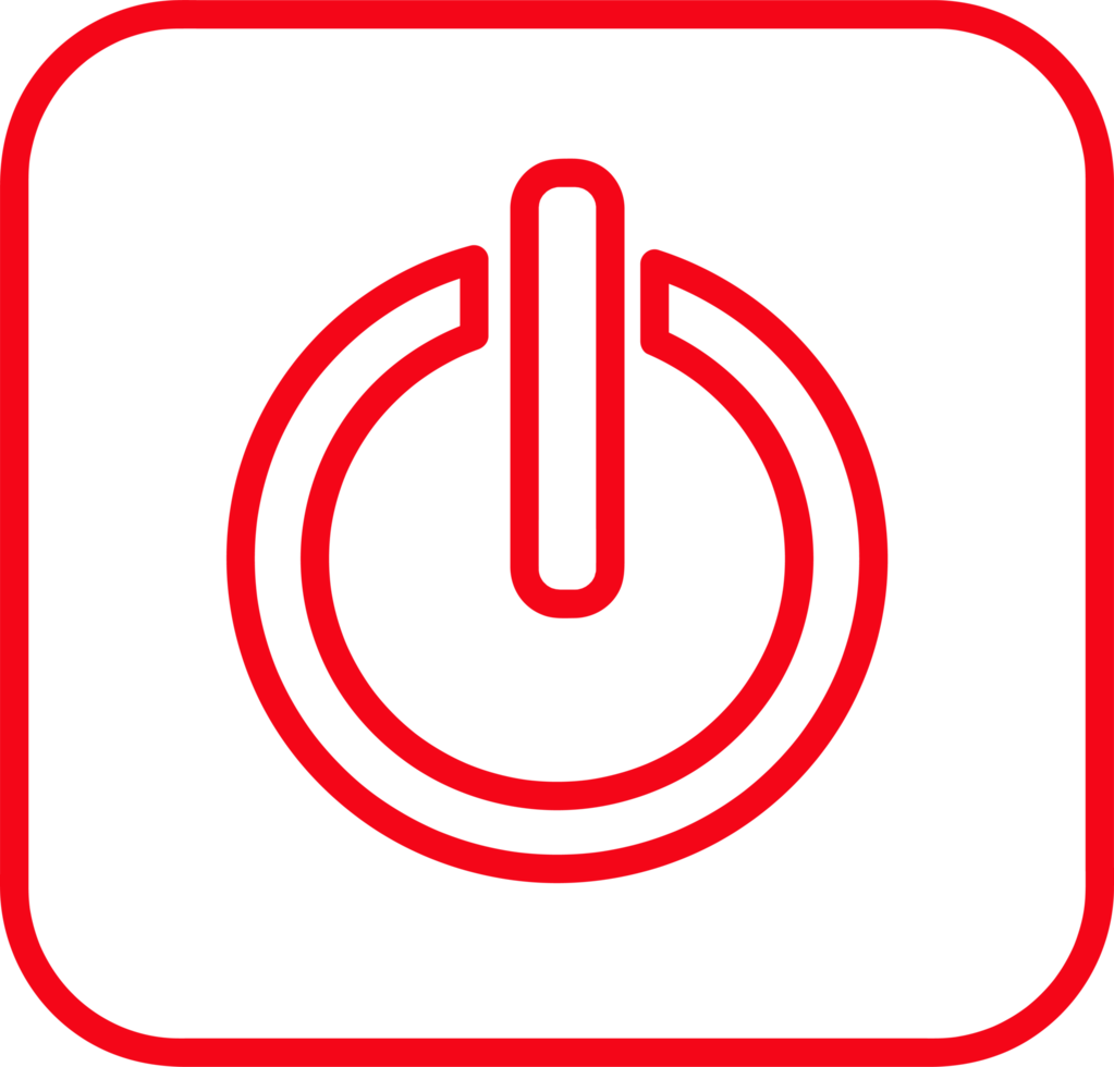 Power icon sign symbol design png