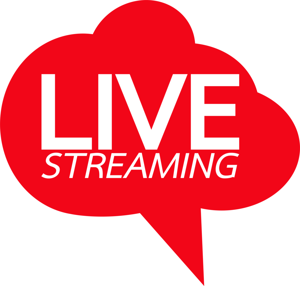 Live Streaming online sign symbol design png