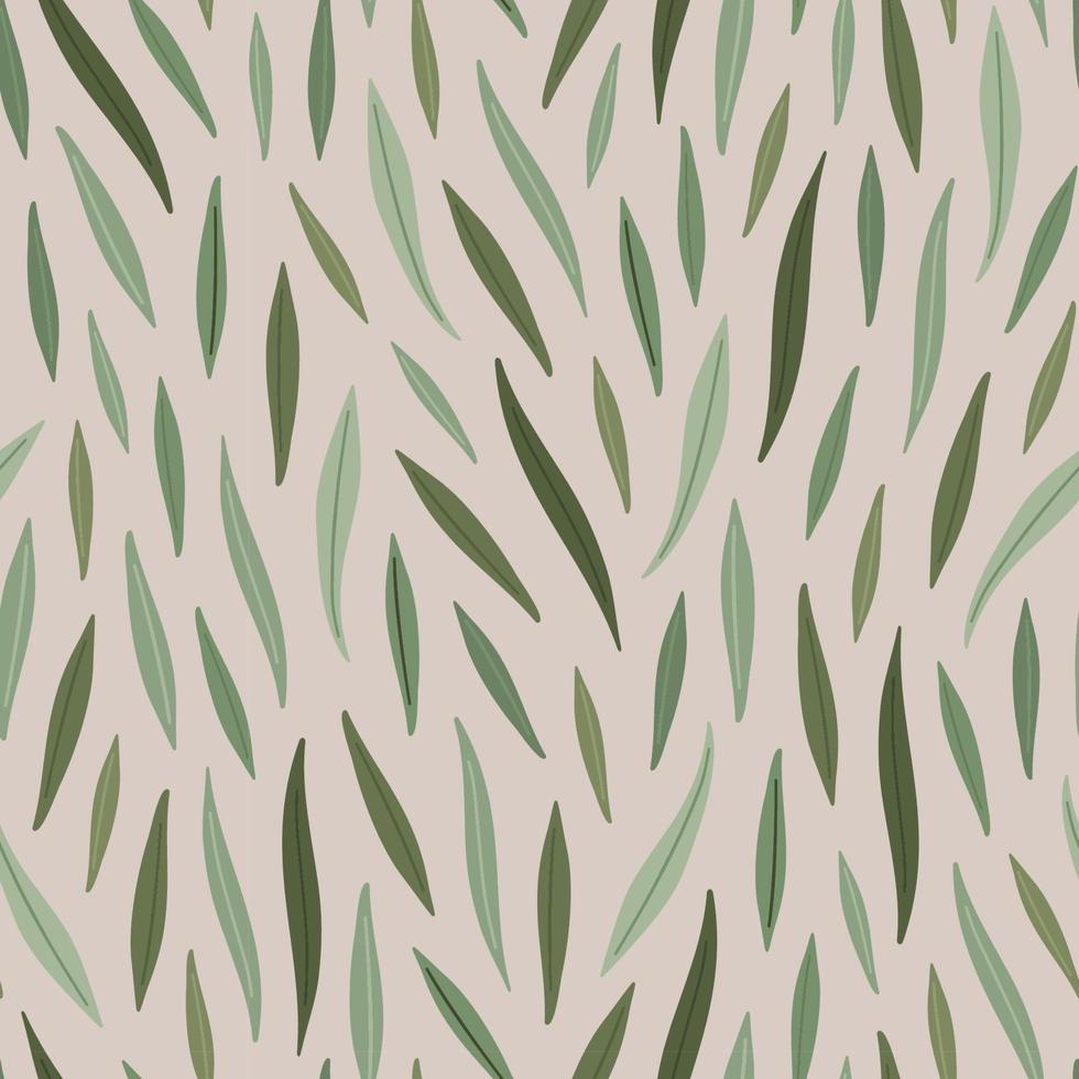 Green leaves pattern vector