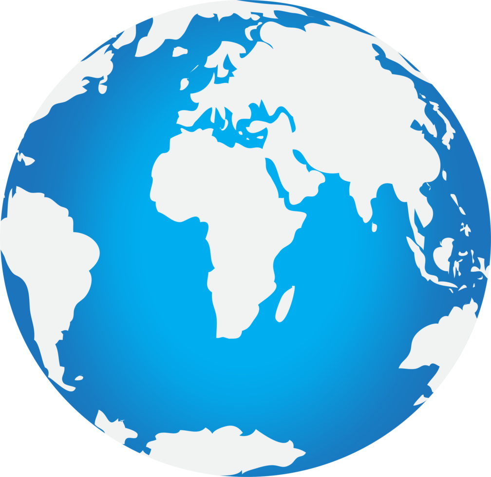 diseño de símbolo de signo de icono de mapa mundial png