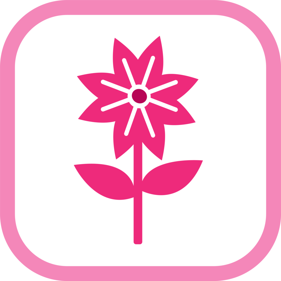 Flower icon flora sign symbol design png