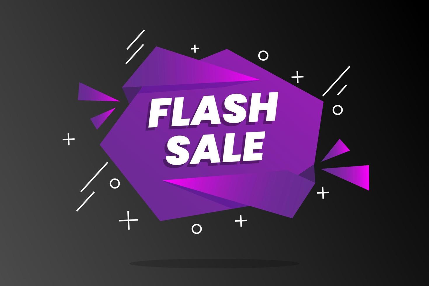 Modern flash sale promotion template vector