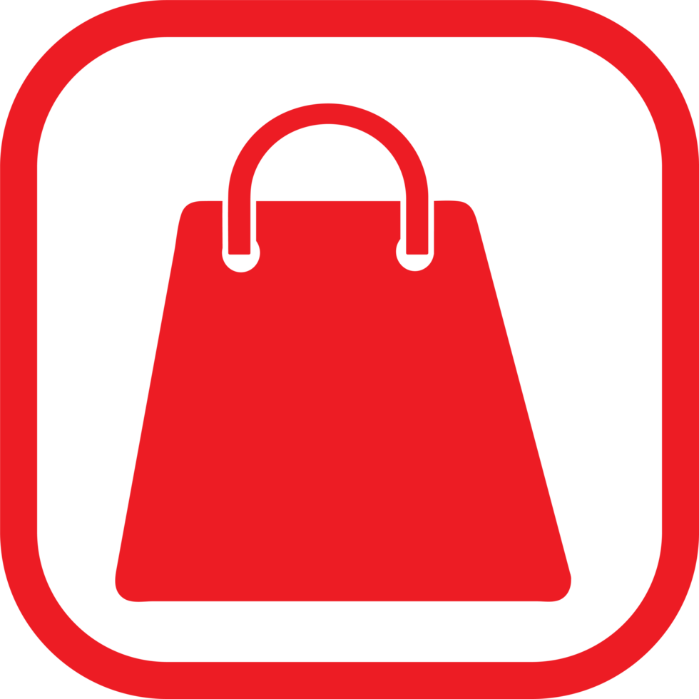 bolsa de compras icono venta paquete signo diseño png