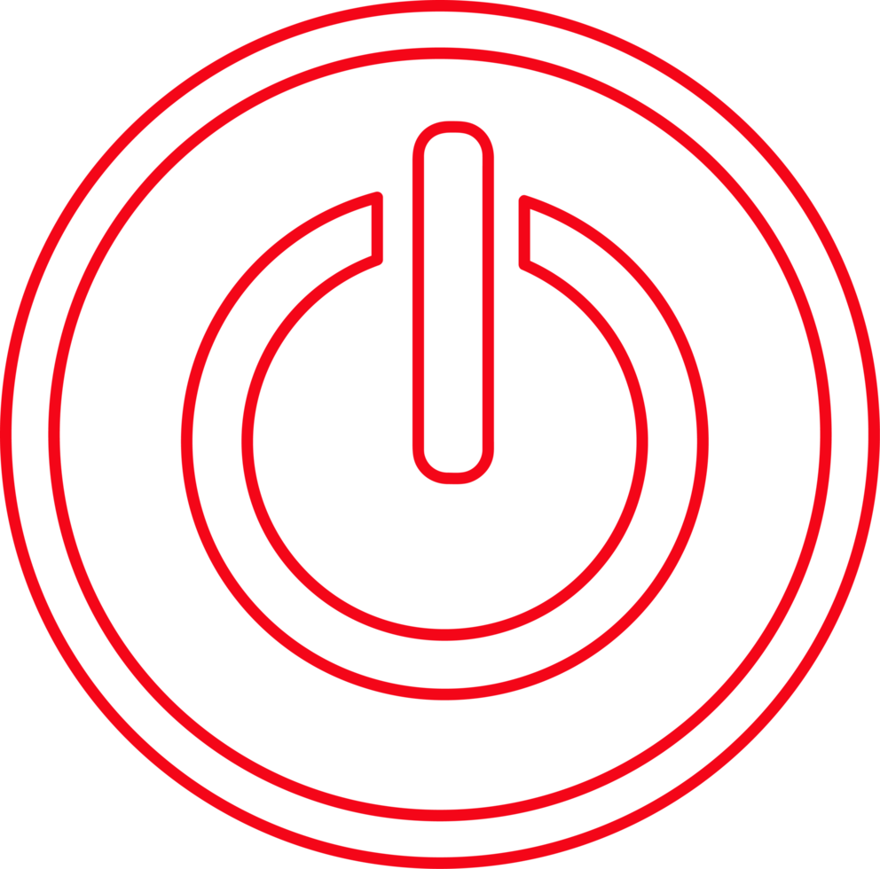 Power icon sign symbol design png