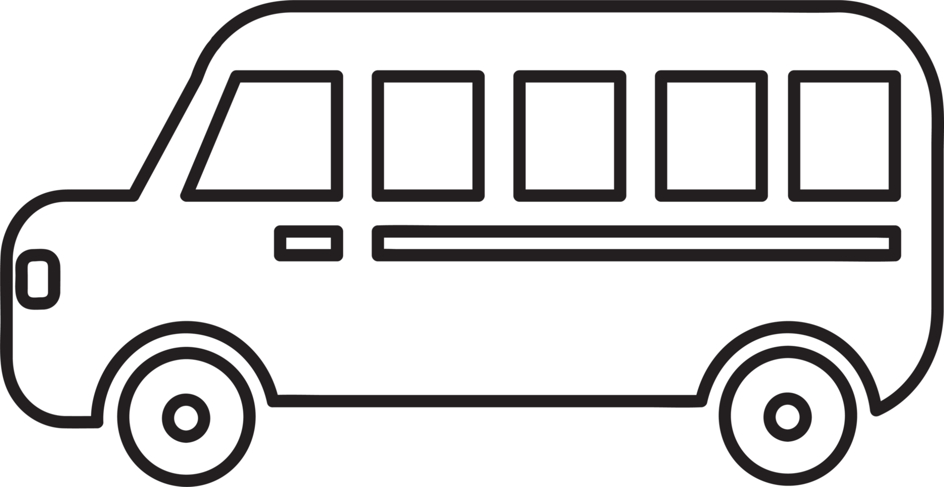 school bus icon sign symbol design png