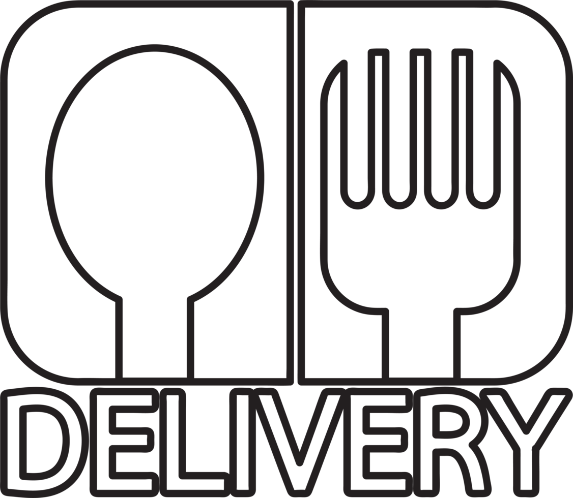 Food delivery icon sign symbol design png