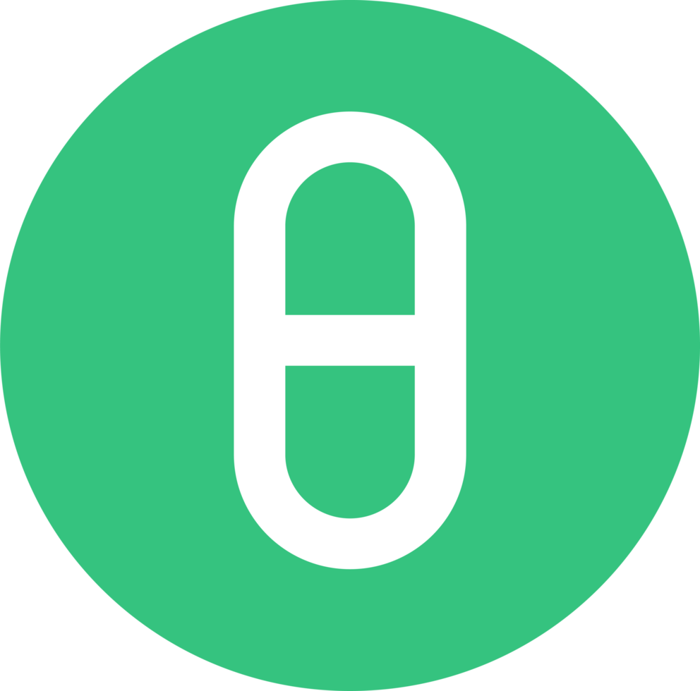 Simple Pill icon sign design png