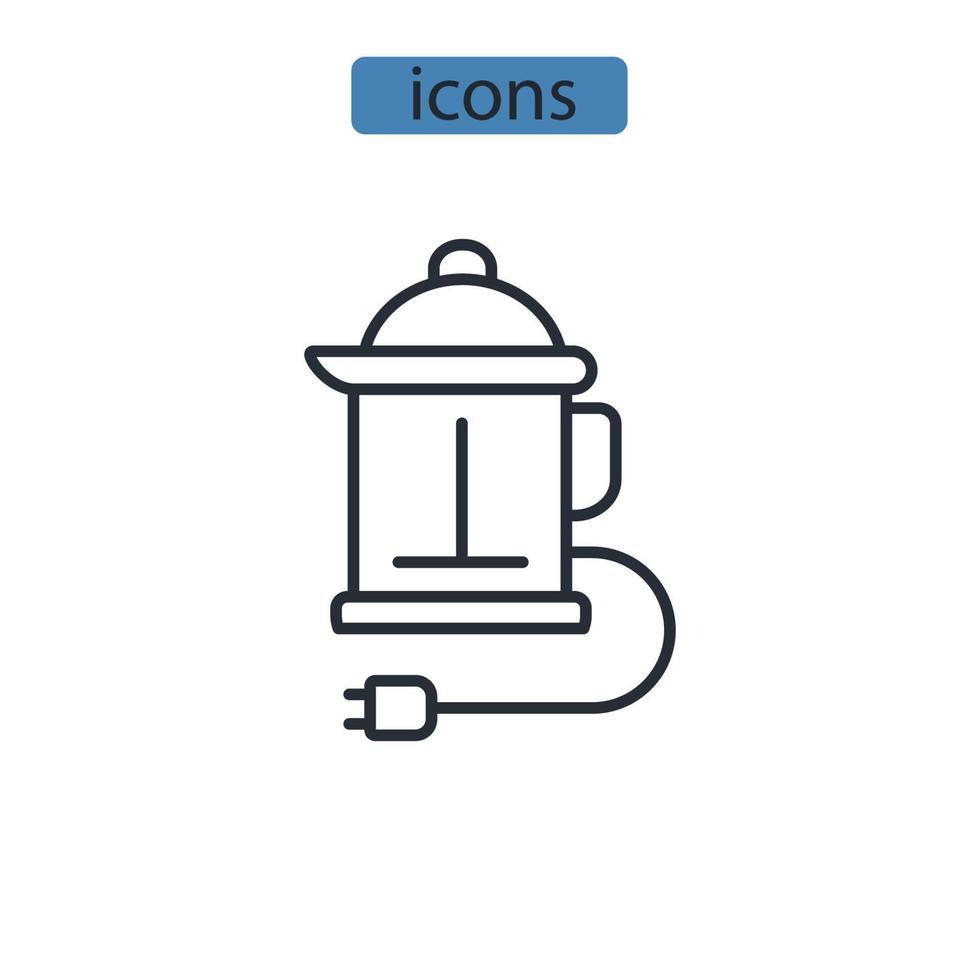 appliances icons  symbol vector elements for infographic web