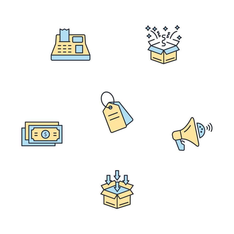 shopping, e-commerce icons set . shopping, e-commerce pack symbol vector elements for infographic web
