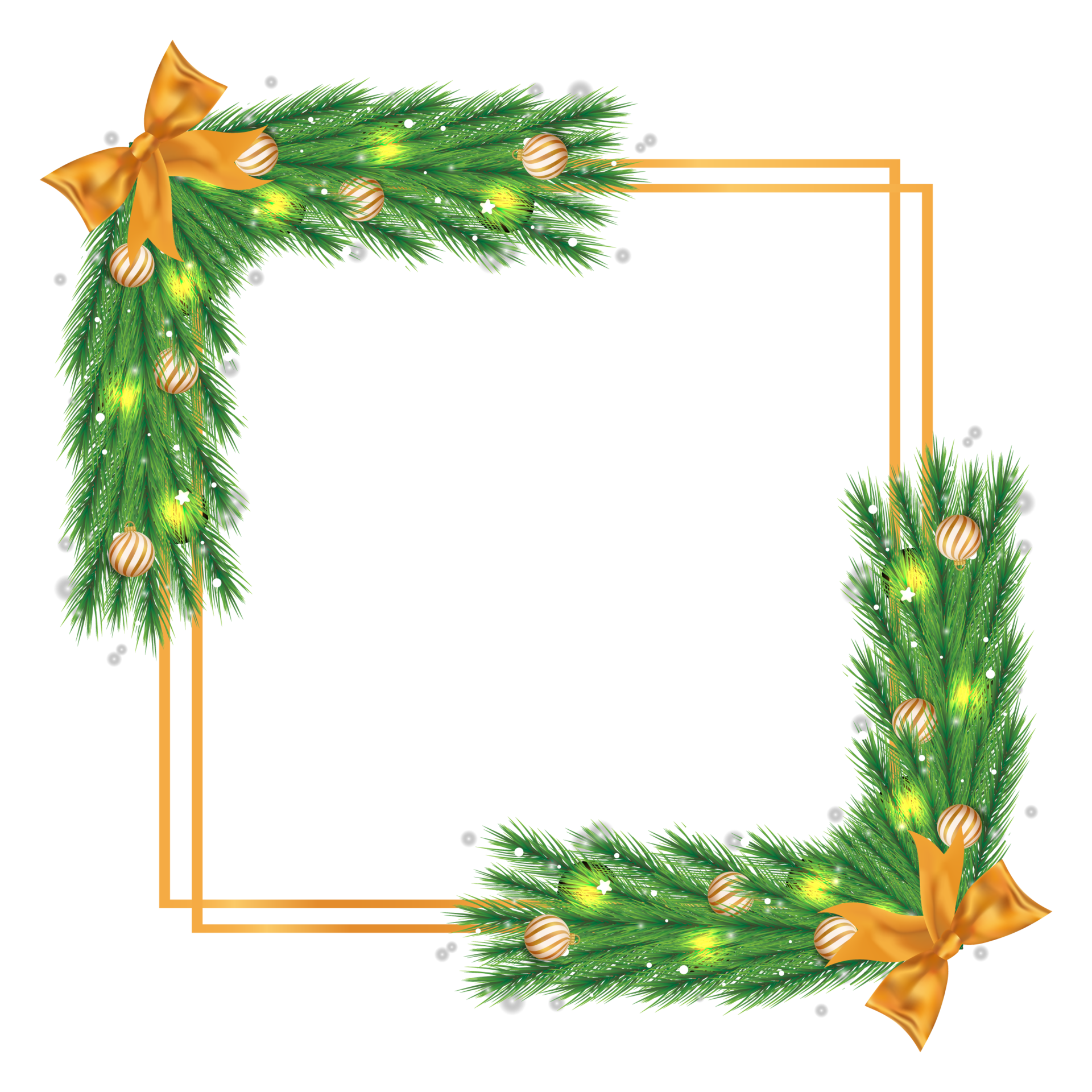 Molduras Natal Png - Christmas Borders Transparent Background, Png