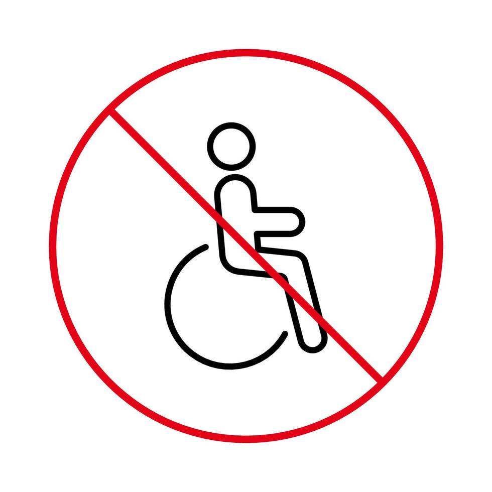 Vector Disabled Parking Sign Transport Design Isolated Vector