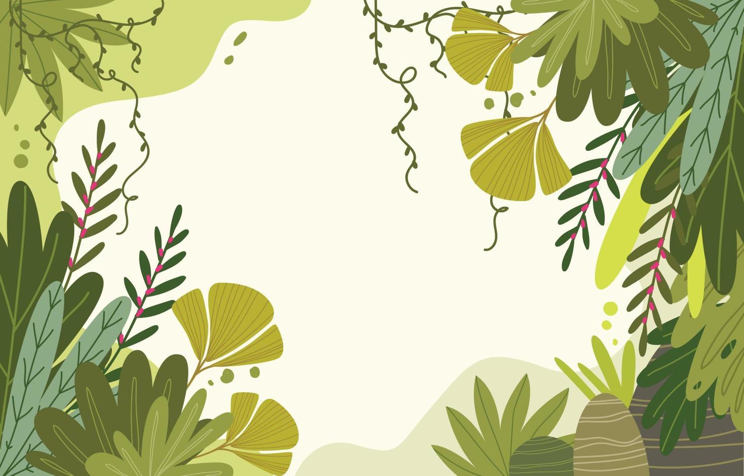 Nature Hand Drawn Background vector