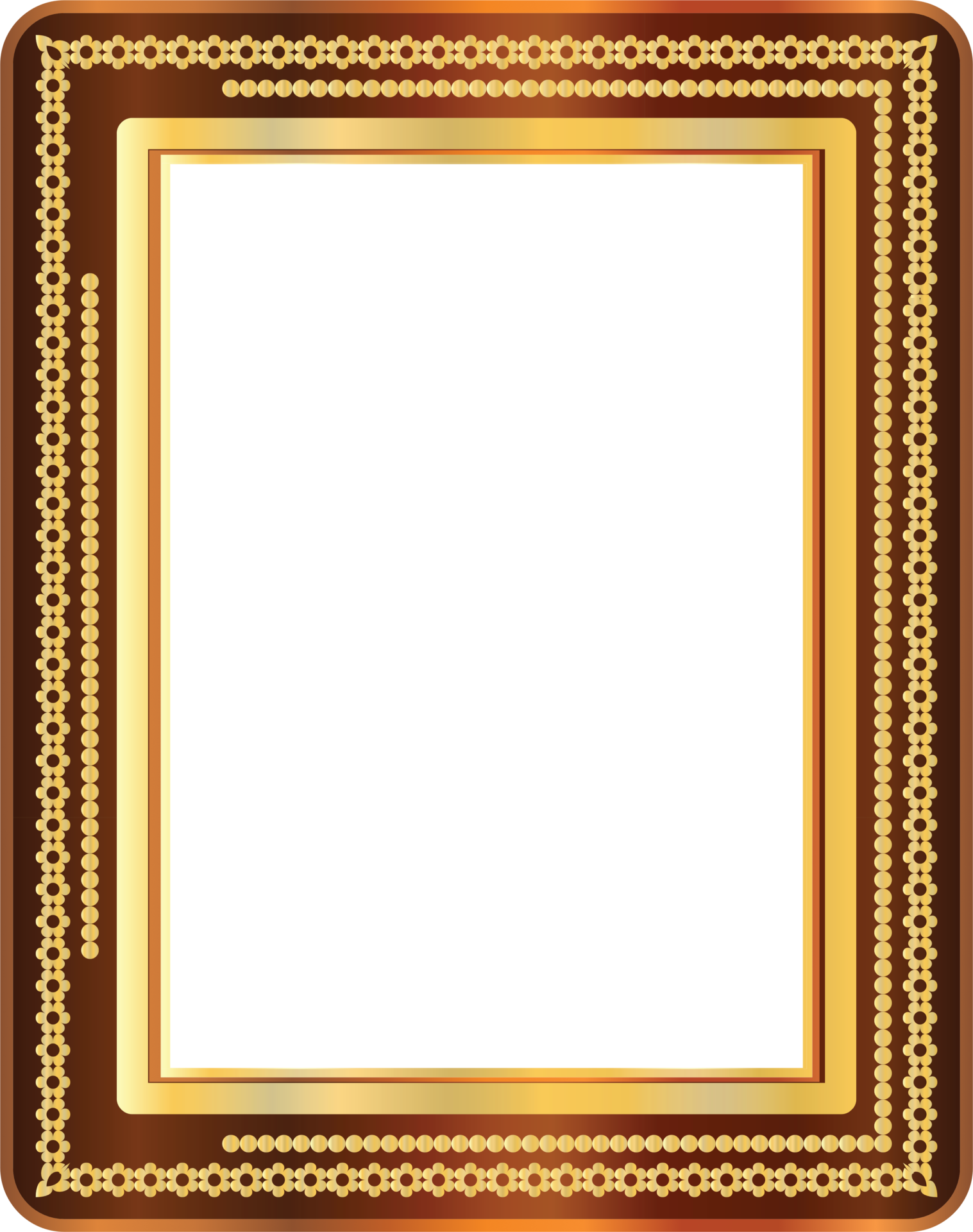 Gold vintage frame 9974157 PNG