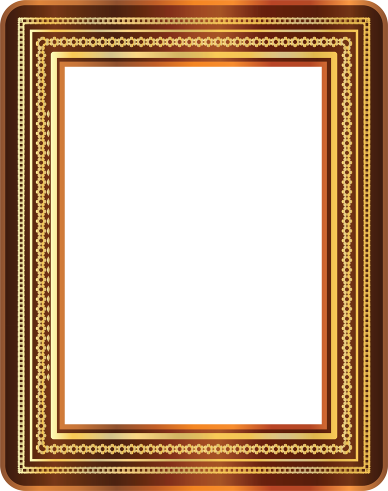 Gold vintage frame 9974159 PNG