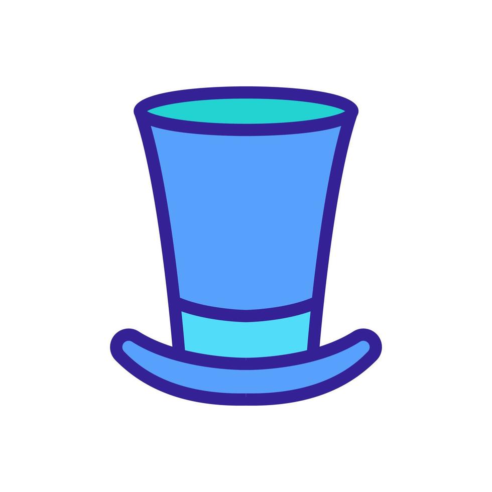 cylinder hat icon vector outline illustration