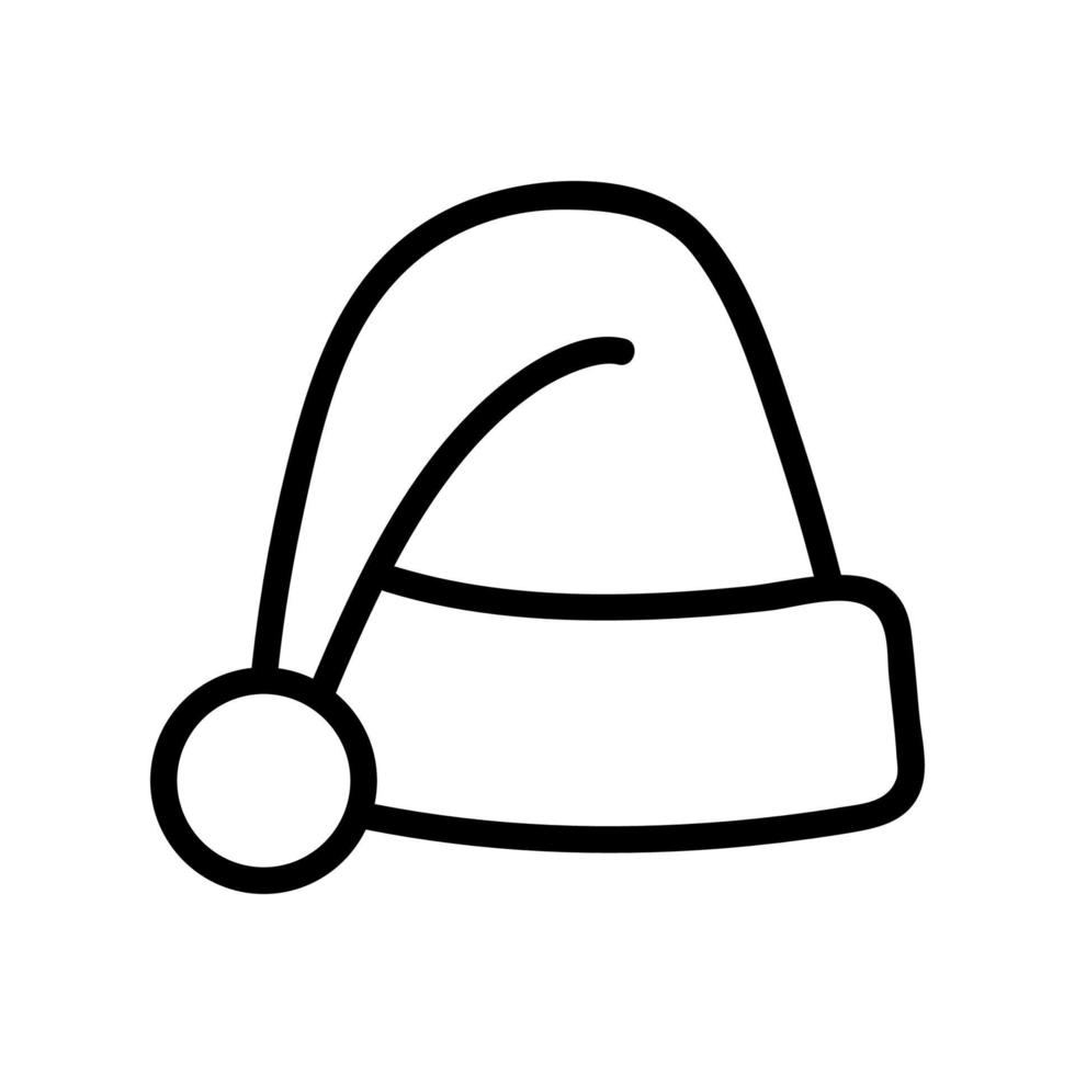 gnome hat icon vector outline illustration