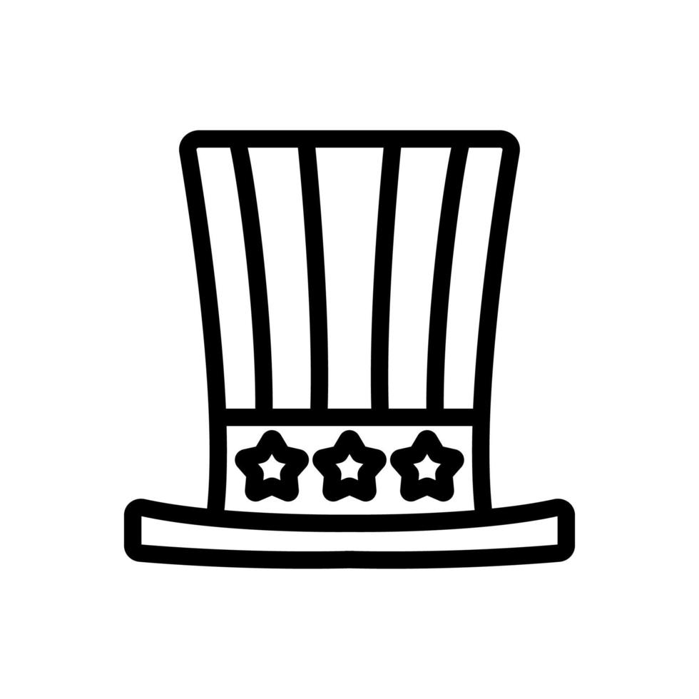 hat cylinder magician icon vector outline illustration