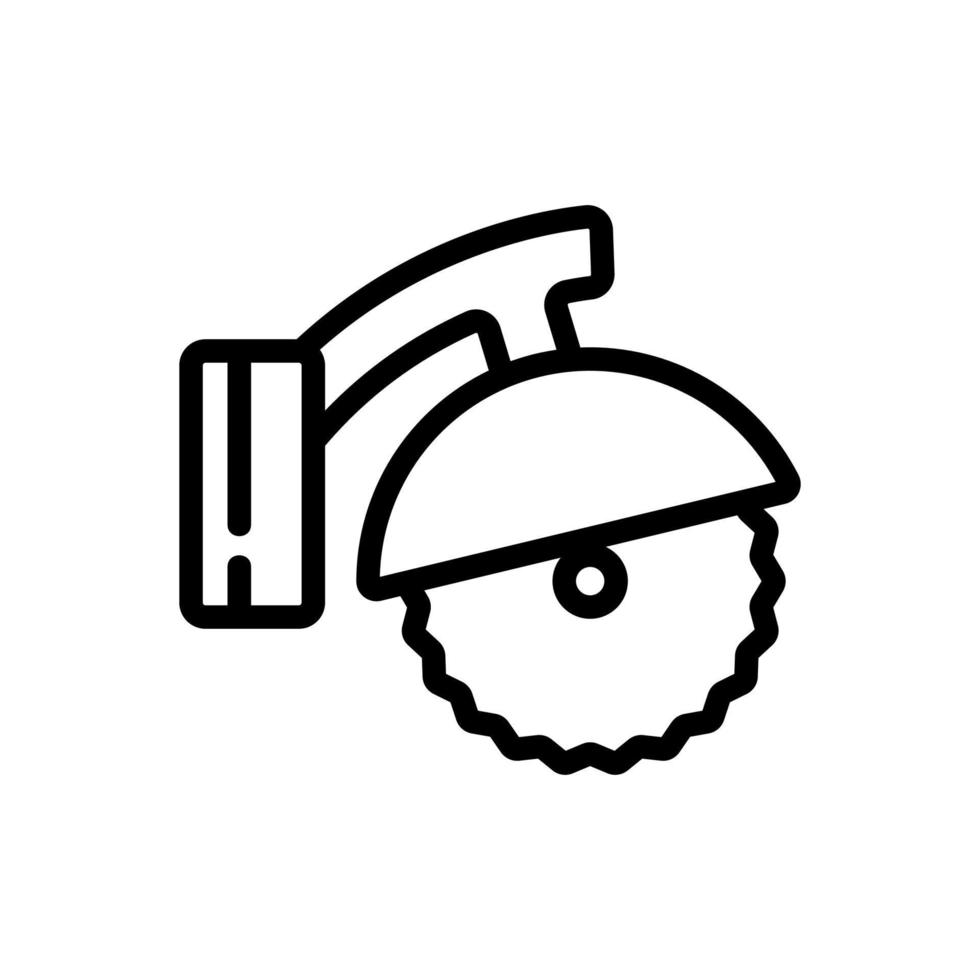 joiner circular saw mobile sawmill icon vector outline illustration