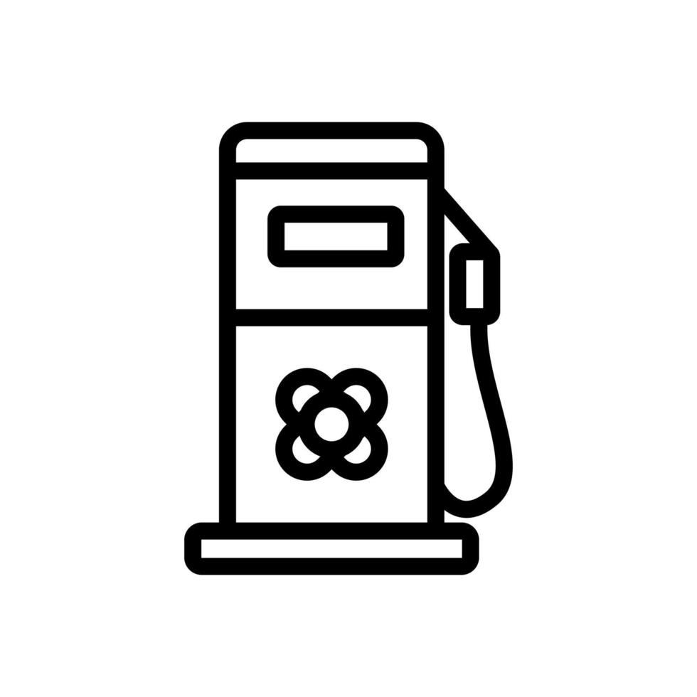 ilustración de contorno de vector de icono de equipo de estación de combustible de canola