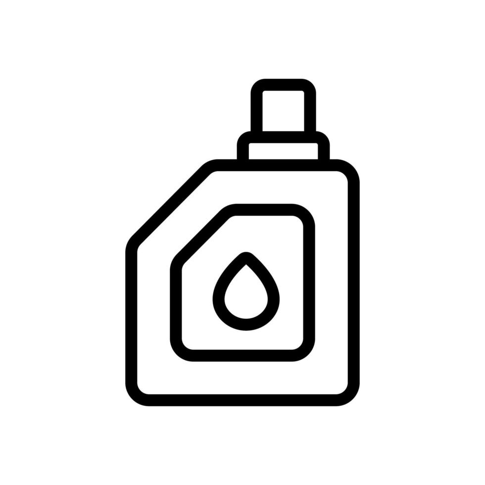 ilustración de contorno de vector de icono de bote de aceite de motor