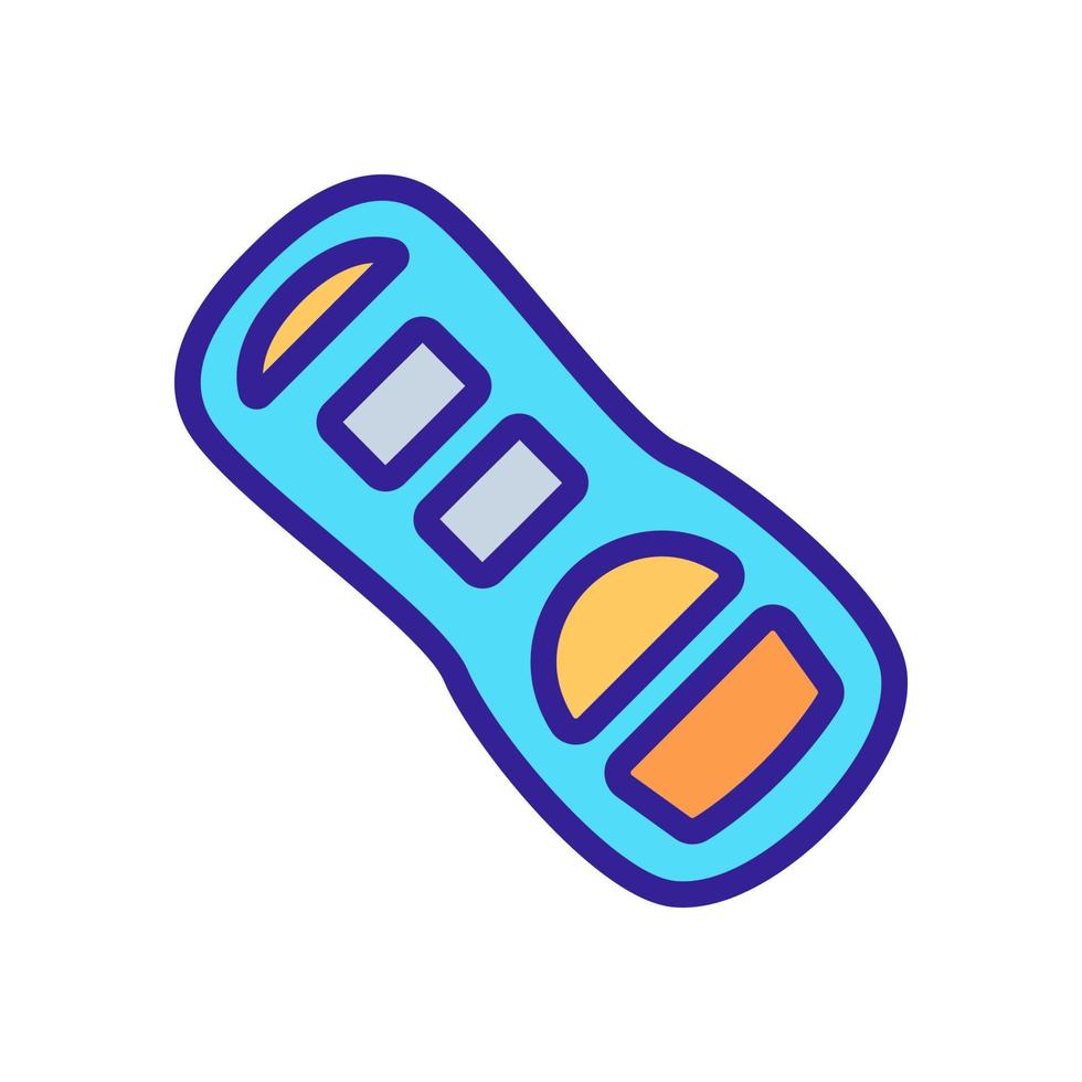 push start key icon vector outline illustration