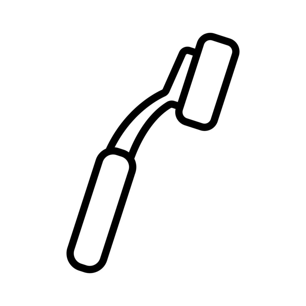 hand heel brush icon vector outline illustration