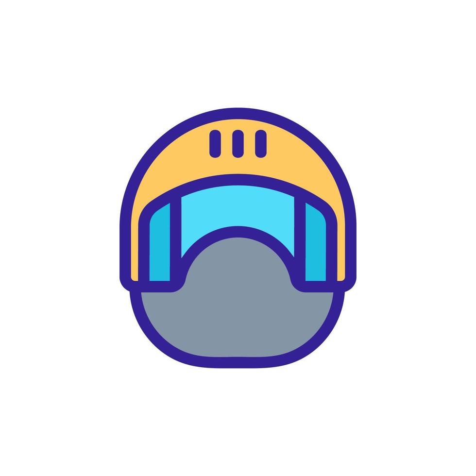 helmet horse vector. Isolated contour symbol illustration vector