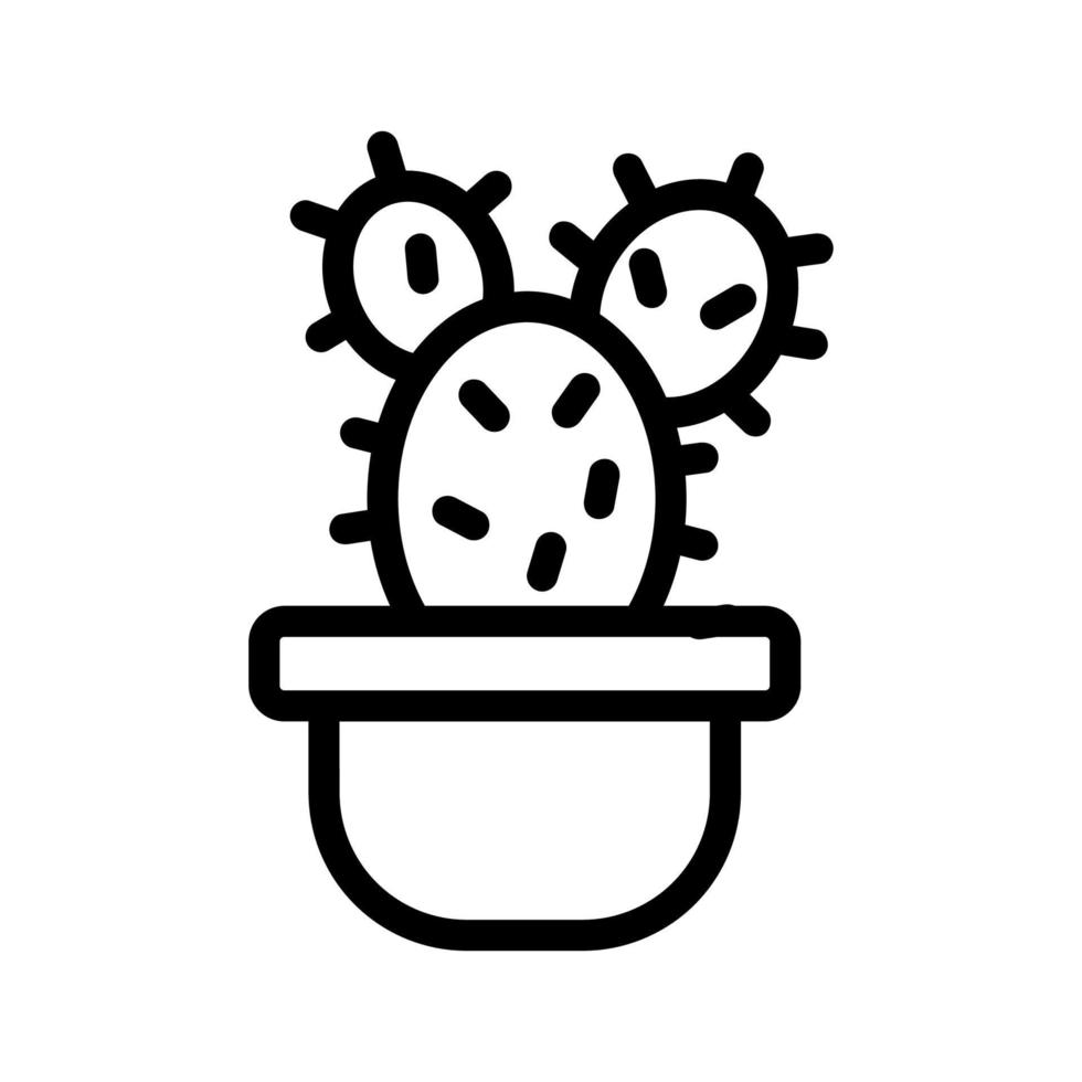 Cactus icon vector. Isolated contour symbol illustration vector