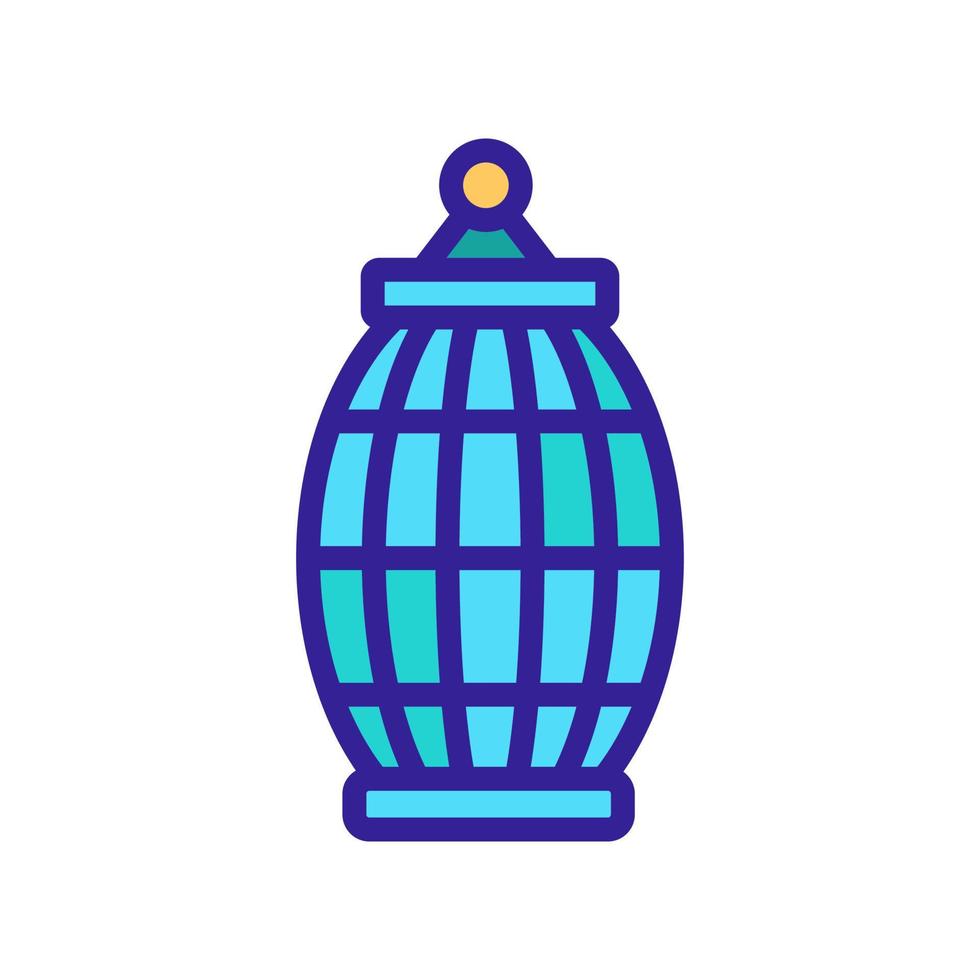 cage for domestic pigeon bird icon vector outline illustration