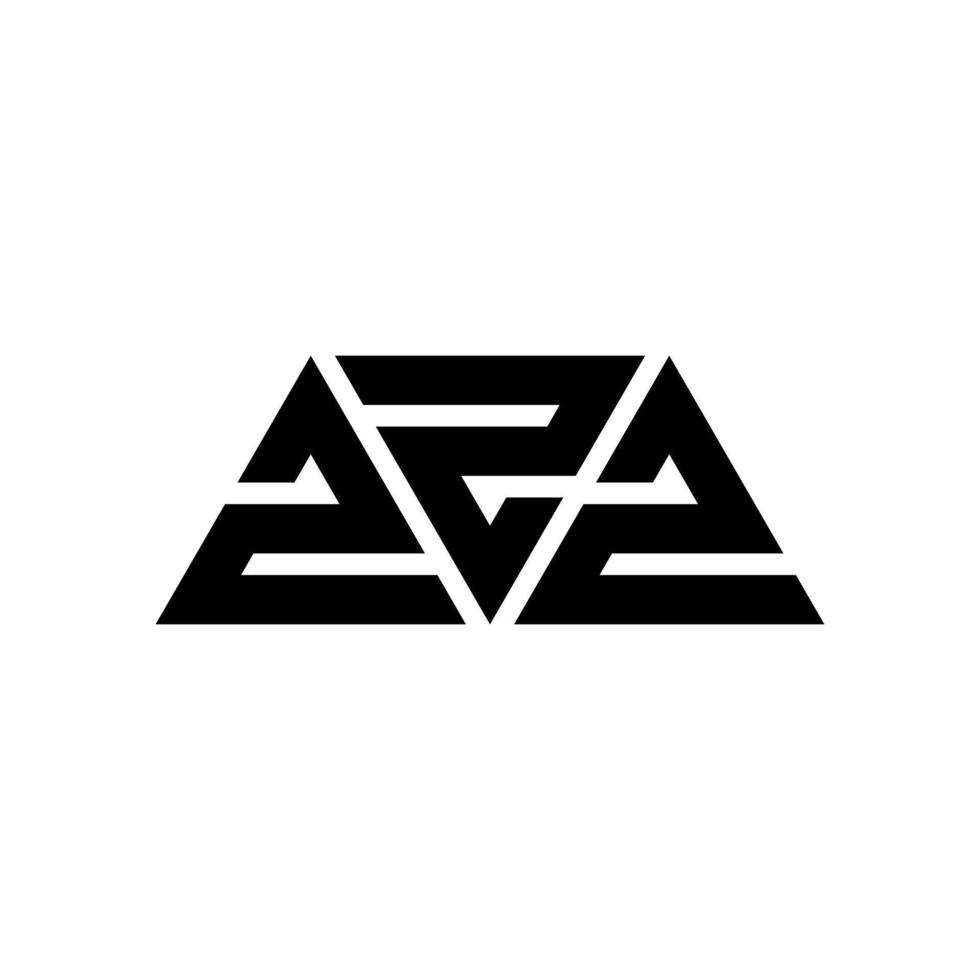 diseño de logotipo de letra de triángulo zzz con forma de triángulo. monograma de diseño del logotipo del triángulo zzz. plantilla de logotipo de vector de triángulo zzz con color rojo. logotipo triangular zzz logotipo simple, elegante y lujoso. zzz