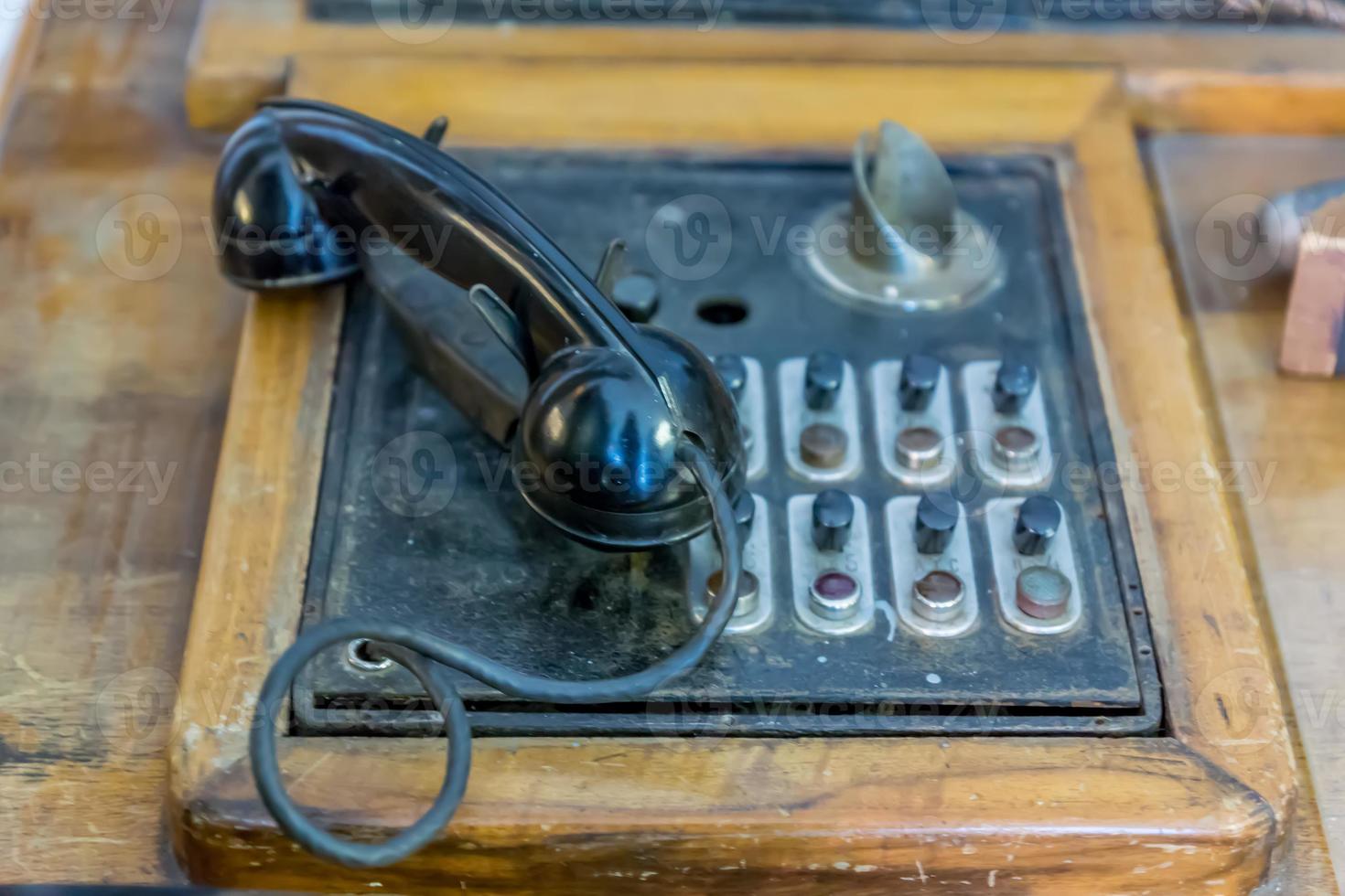 vintage telephone close up photo