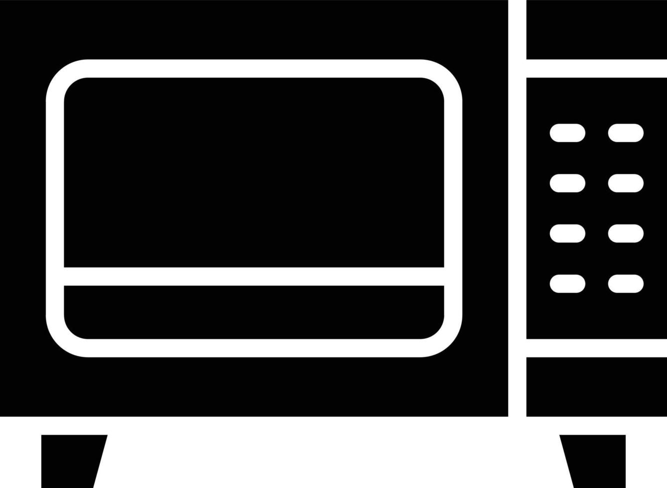 Microwave Vector Icon Design Illustration